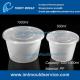 500ml/1000ml clear PP plastic disposable noodle bowl and soup bowl with lid mould