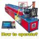 PLC Control Roller Shutter Machine C Guide Rail Roll Forming Machine  Easy Operate