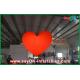 Indoor Event Red Inflatable LED Light Hanging Heart 2M Decorative with Led