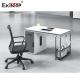 Office Staff Desk With Glass Partition Detachable For Office Furniture