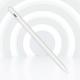 Aluminum IPad Writing Tool Silver Diameter 0.9cm IPad Stylus Pen High Precision