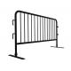 Heavy Duty 8.5 Ft Portable Road Metal Steel Galvanized Tube Crowd Control Security Barrier