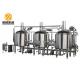 stainless steel craft brewing equipment with bottling and capping machine