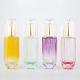 Pump Press 120ml Cosmetic Glass Lotion Bottle Hexahedral Diamond Appearance