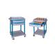 Two Shelves Clinical Emergency Nurse Medical Trolley Cart For Hospital Patient Room