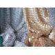 Square Sequin Brillant Metallic Mesh Fabric For Decoration CE SGS Listed