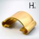 Golden Copper Rustless Brass Hand Rails SGS approved For Home Stairs