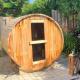 Dry Steam Spa Wood Fired Outdoor Waterproof Barrel Sauna Room Garden Use