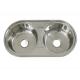 9 Depth Top Mount Stainless Steel Double Bowl Sink With Rounded Corners 20 Guage