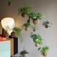 Anti Aging Artificial Potted Plants Green Leaf Bar Music Restaurant Hanging Window Ceiling
