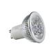 Aluminum housing E27 MR16 4 X 1W LED light fixture / LED spotlight bulb for