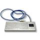 Industrial 304 Stainless Steel Keyboard With Full Functional 2 Keys Touch Pad