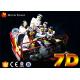 Electronic cinema system 7d rider cinema with interactive game for children