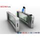 High Speed Facial Recognition Turnstile Customizable Double Barrier Swing Gate