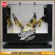 Commercial Beer Acrylic Ice Bucket Liquor Bottle Stand With Advertising Graphic