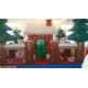 PVC Inflatable Advertising Products Giant Blow Up Santa Claus House for Kid