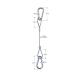 Stainless Steel Wire Rope Cable Slings Lanyard With Double Snap Hooks YW86535