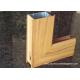 Aluminium Side - hinged Door Extrusion Profile Wood Grain Effect