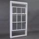 Vertical Sliding UPVC Double Hung Windows Clear Tempered Glass