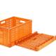 Mesh Style Foldable Plastic Nestable Crate for Agriculture Collapsible Stackable Storage