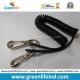 Black PU Safety Tether Lanyard Protection Valuable Items Tools