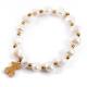 Fancy Freshwater Pearl Handmade Stone Bracelets / Charm Pearl Bracelet
