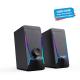 CO707 Gaming RGB Desktop Speakers 2.0 Channel USB Powered Stereo for Computer Desktop