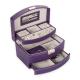 Velet Interior Purple Jewellery Organizer Storage Case