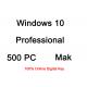 PC Computer Windows 10 Pro Activation Key Volume Mak 500 PC ESD Email