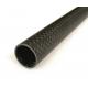3K Roll Wrapped Carbon Fiber Pipe / Tube Twill Matte Finish 30 X 28 X 1000mm