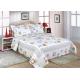 Cotton Frame Quilt Bedding Sets , Geometric Pattern Bedspreads And Comforters