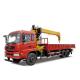 12 Ton Straight Arm Hydraulic Truck Crane For Maximum Lifting Height Of 17.2m