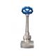 DN40 Manual Stainless Steel Cryogenic Globe Valve For LN2