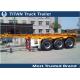 3 Axles 20 ft  Skeletal container semi trailer with 30 tons load capacity