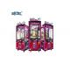 Coin Pusher Prize Vending Game Machine Candy Crane Toy Pink Color Claw Machine