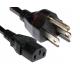 Power Cord - US 3 Pin Plug to C13 IEC Mains Lead Cable 2m