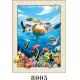 Stunning Sea World Animals Painting 5D Pictures / Lenticular Photo Printing