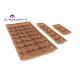 Brown Color Plastic Retail Packaging Boxes Vacuumformed PET Tray Pack Chocolates