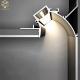 Embedded Corner Profile Light Aluminum Strip Light Channels for Drywall Lighting
