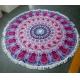new fashion colorful round beach towels with tassels circular beach towel with tassel