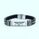 Factory Direct Stainless Steel High Quality Silicone Bracelet Bangle LBI34