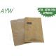 One Side Clear Small Kraft Paper Bags For Areca Nut , OEM Kraft Stand Up Pouches With Window