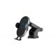 Black  Car Phone Holder Wireless Charger , Wireless Phone Charger For Car