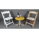 Wedding chair, event chair, wood and resin white folding chair good quality