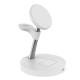 4 In 1 Fast Magnetic Power Bank Wireless Charging With Night Lamp 2W Black And White