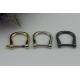 Nickel Plated Metal D Ring Buckle Bag Fittings,18MM Zinc Alloy D-ring For Handbag