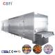 PLC IQF Tunnel Freezer Freezing Machine For Fruits Vegetables Chicken Fish Shrimp Pasta Poultry