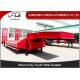 2 axles low bed semi trailer 30 ton low loader with mechanical ladder