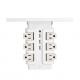 Wall Power Socket with Surge Protector ETL cETL Passed 6Way 3USB