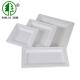 Rectangular Biodegradable Sugarcane Bagasse Plates Environmentally Friendly Natural Fiber